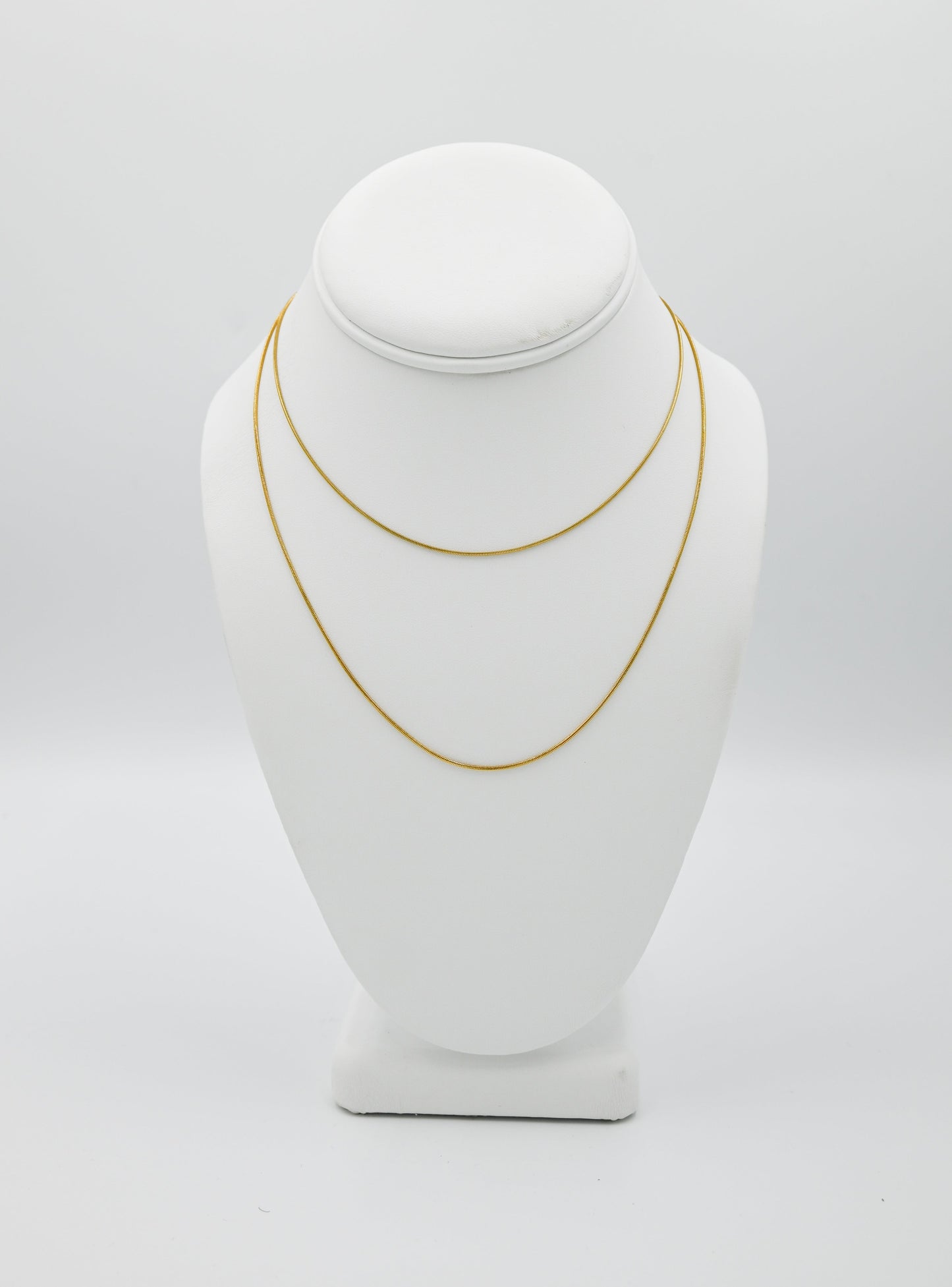 double layer rope chain in gold