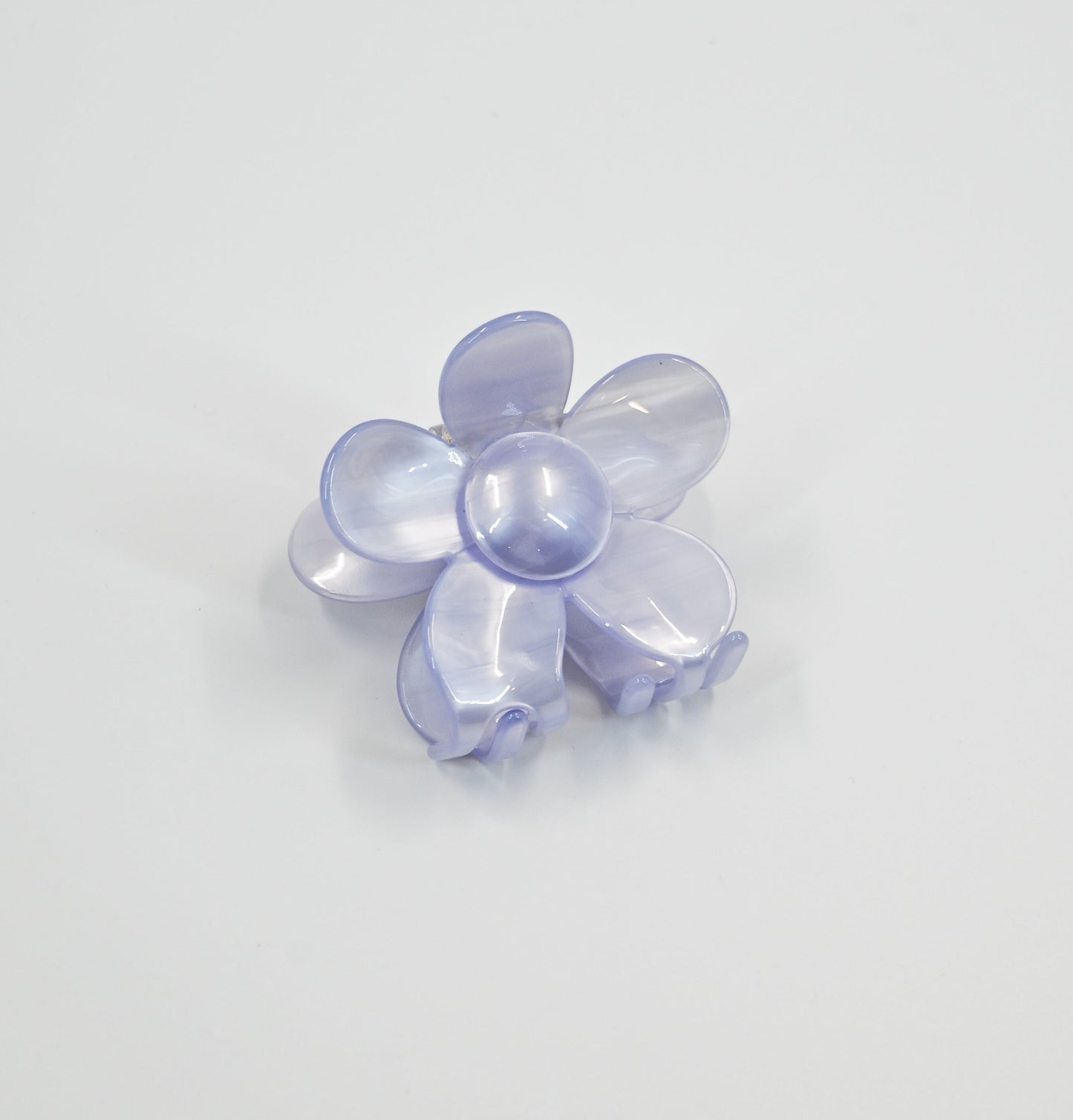 acrylic flower clip in lavender 