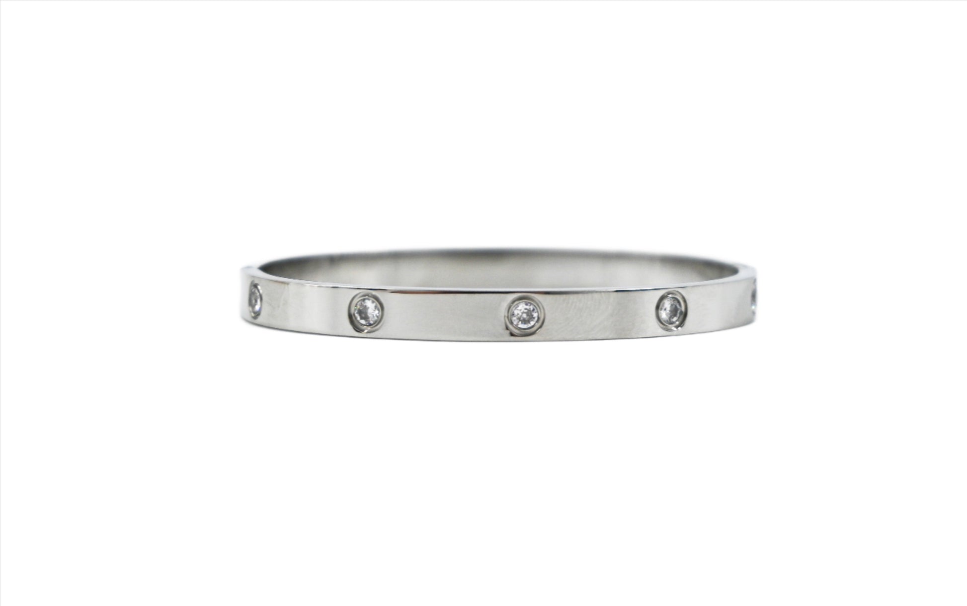 Cartier style bracelet in silver