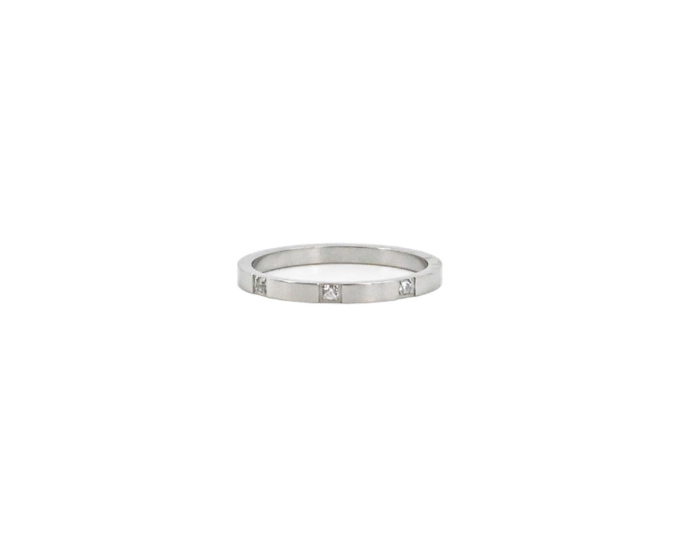 Cartier style ring in silver
